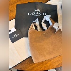 Brand New! Coach Brooklyn 28 in Suede. Sold out everywhere!